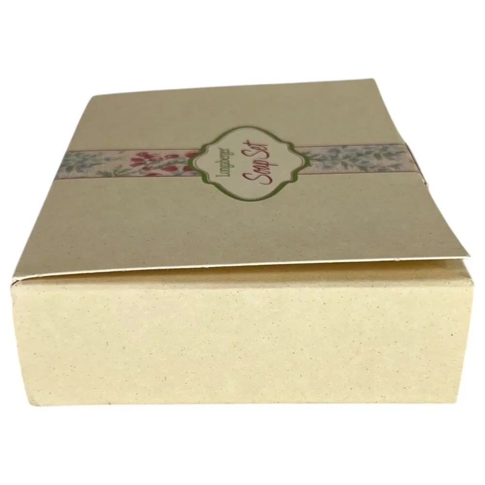 Longaberger 2001 Vintage Mothers Day Blossom Soap Set Floral Design Original Box